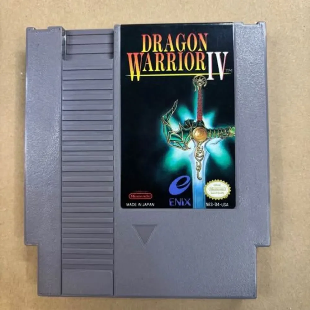 Dragon Warrior IV NES Complete in Box CIB Enix 1992 Game Manual Maps Charts